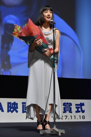 石橋静河、「第9回TAMA映画賞授賞式」にて