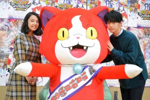 上白石萌音、千葉雄大、『映画 妖怪ウォッチ シャドウサイド 鬼王の復活』公開アフレコにて