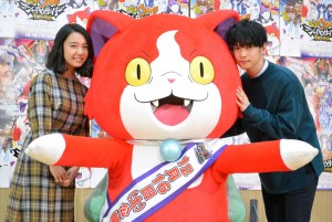 上白石萌音、千葉雄大、『映画 妖怪ウォッチ シャドウサイド 鬼王の復活』公開アフレコにて