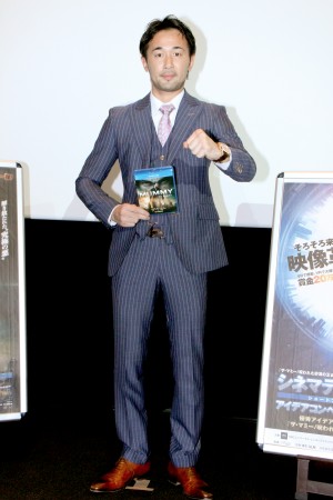 プロボクサー・山中慎介選手、『ザ・マミー／呪われた砂漠の王女』BD＆DVDリリース記念イベントに登場