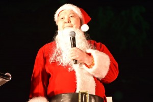 加藤一二三、中山競馬場「クリスマスツリー点灯式」にて