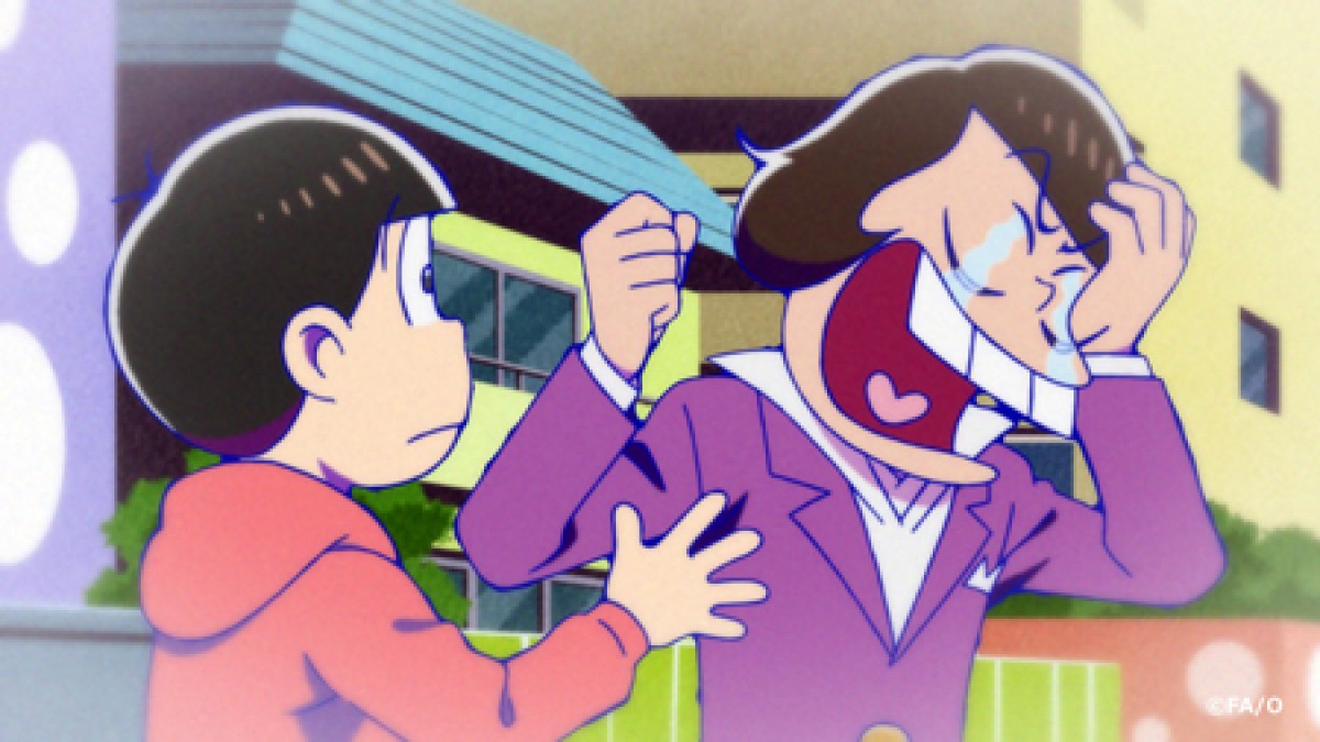 何か納得できない一松!? 『おそ松さん』第9話場面写真の中でひとり不穏な表情