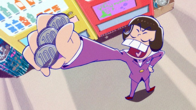 何か納得できない一松 おそ松さん 第9話場面写真の中でひとり不穏な表情 17年11月27日 写真 アニメ ニュース クランクイン