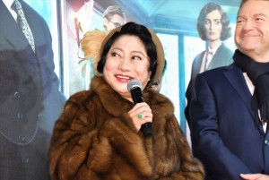 山村紅葉、『オリエント急行殺人事件』レッドカーペットイベントに登場