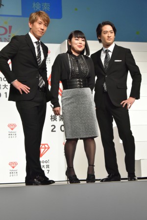 ブルゾンちえみ、ブリリアン、国民が選んだ賞「Yahoo！検索大賞2017」発表会に登壇