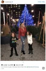 マライア・キャリー、双子の子供たち＆恋人とクリスマスツリー選び　※「マライア・キャリー」インスタグラム