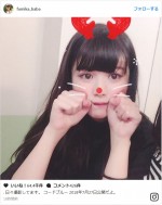 【写真】馬場ふみか、赤鼻のトナカイに変身「宇宙一かわいい」と反響