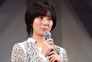 木村文乃、『羊の木』完成披露試写会に登壇
