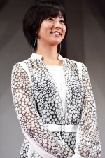 木村文乃、『羊の木』完成披露試写会に登壇