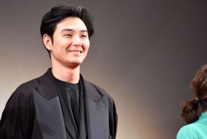 松田龍平、『羊の木』完成披露試写会に登壇
