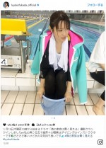 深田恭子、インストラクター姿公開　プールでのオフショットに「ぐっとくる可愛さ」　※「深田恭子」インスタグラム