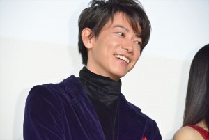 映画『8年越しの花嫁　奇跡の実話』初日舞台挨拶に出席した佐藤健