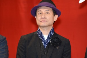 『嘘八百』完成披露試写会に登壇した木下ほうか