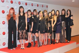 『第68回 NHK紅白歌合戦』のリハーサルに出席したE‐girls