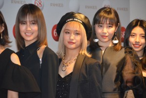 『第68回 NHK紅白歌合戦』のリハーサルに出席したE‐girls