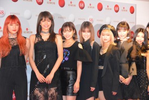 『第68回 NHK紅白歌合戦』のリハーサルに出席したE‐girls