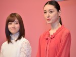 ドラマ『FINAL CUT』制作発表会見に出席した橋本環奈と栗山千明