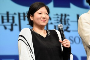 馬場園梓、日曜劇場『99．9‐刑事専門弁護士‐SEASONII』完成披露試写会＆舞台挨拶に登壇