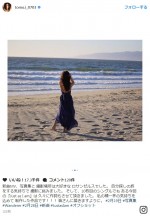 板野友美、セクシー肩出しドレス姿のオフショット公開　※「板野友美」インスタグラム