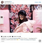 小嶋陽菜、ニューヨークの街角でたたずむ姿が圧巻のインスタ映え　※「小嶋陽菜」インスタグラム