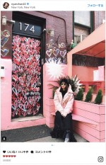 小嶋陽菜、ニューヨークの街角でたたずむ姿が圧巻のインスタ映え　※「小嶋陽菜」インスタグラム