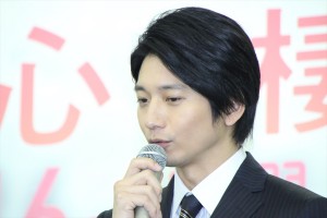 向井理、『きみが心に棲みついた』制作発表会にて