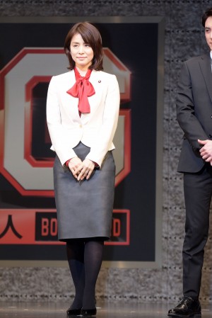 石田ゆり子、『BG～身辺警護人～』プレミアム試写会＆制作発表記者会見に登場