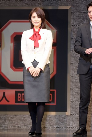 石田ゆり子、『BG～身辺警護人～』プレミアム試写会＆制作発表記者会見に登場