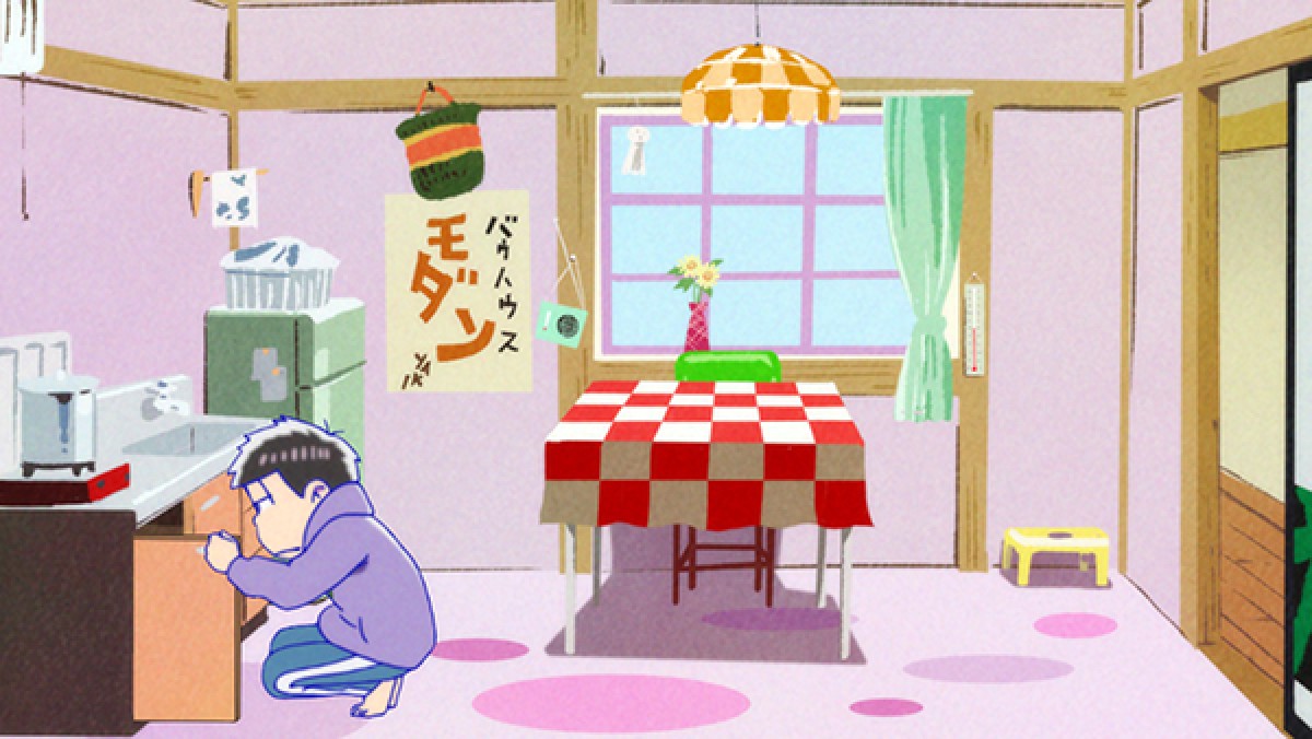 『おそ松』第15話、場面写真8枚公開！ びんを手に持ち、一松は何を思う…