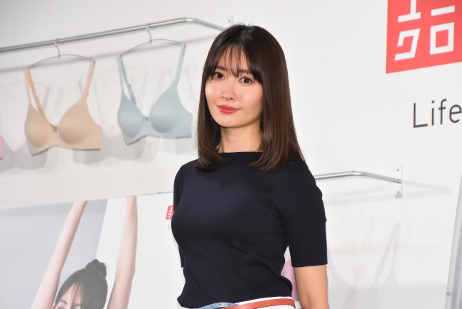 20180118小嶋陽菜「ユニクロ ワイヤレスブラ2018年春夏コレクション」発表会