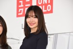 「ユニクロ ワイヤレスブラ2018年春夏コレクション」発表会に登場した小嶋陽菜