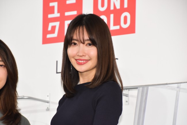 20180118小嶋陽菜「ユニクロ ワイヤレスブラ2018年春夏コレクション」発表会