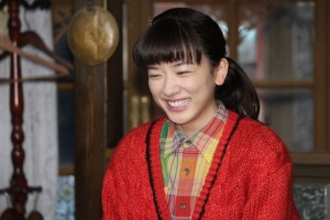 永野芽郁、連続テレビ小説『半分、青い。』スタジオ取材会に登場