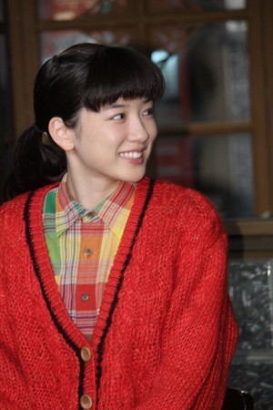 永野芽郁、連続テレビ小説『半分、青い。』スタジオ取材会に登場