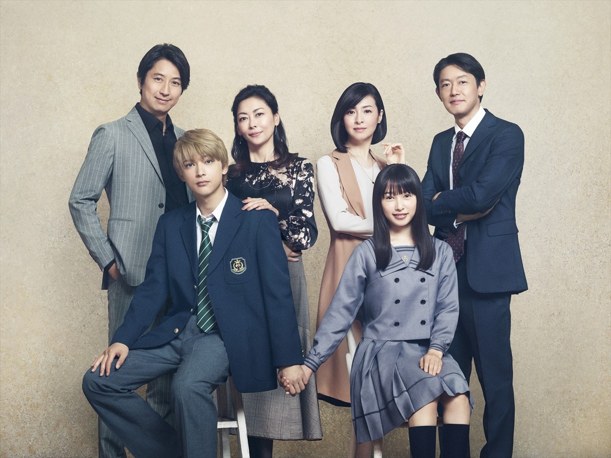 映画『ママレード・ボーイ』に出演する、(左上から時計回りに)谷原章介、中山美穂、檀れい、筒井道隆、桜井日奈子、吉沢亮