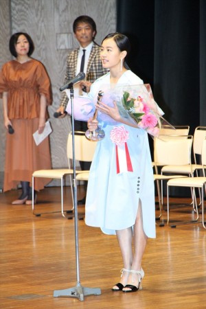 石橋静河、「第39回ヨコハマ映画祭」にて