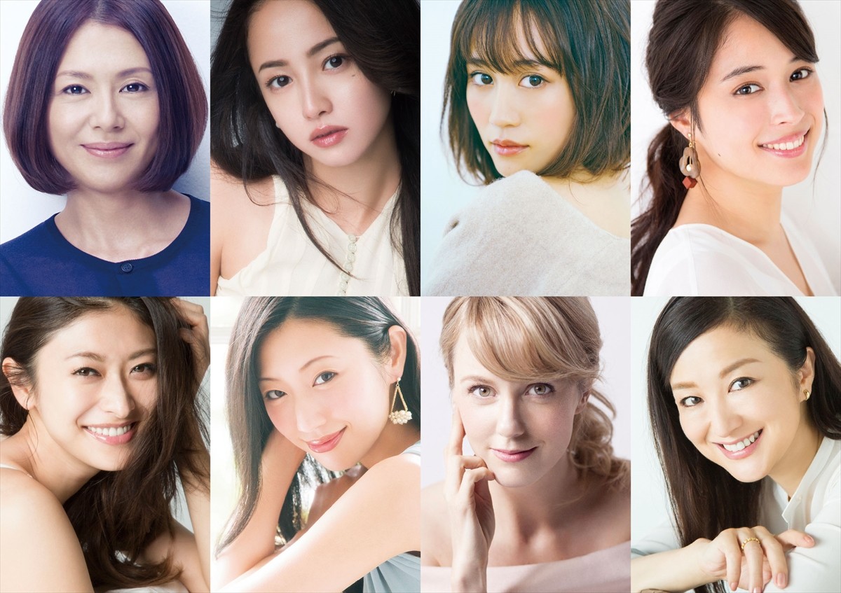 (上段左から)小泉今日子、沢尻エリカ、前田敦子、広瀬アリス(下段左から)山田優、壇蜜、シャーロット・ケイト・フォックス、鈴木京香