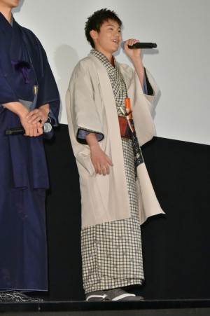 若山耀人、『曇天に笑う』完成披露舞台挨拶に登壇