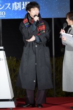 坂口健太郎、映画『今夜、ロマンス劇場で』東京スカイツリー バレンタイン点灯式に登場