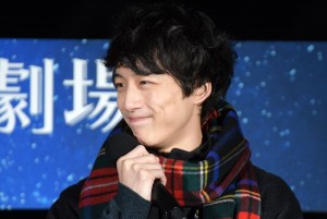 坂口健太郎、映画『今夜、ロマンス劇場で』東京スカイツリー バレンタイン点灯式に登場