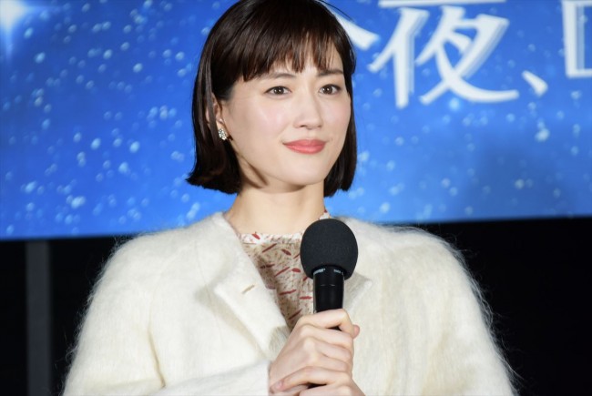 映画『今夜、ロマンス劇場で』東京スカイツリーバレンタイン特別ライティング点灯式　20180129
