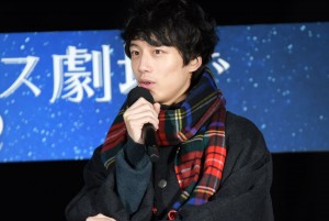 坂口健太郎、映画『今夜、ロマンス劇場で』東京スカイツリー バレンタイン点灯式に登場
