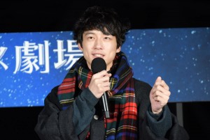 坂口健太郎、映画『今夜、ロマンス劇場で』東京スカイツリー バレンタイン点灯式に登場