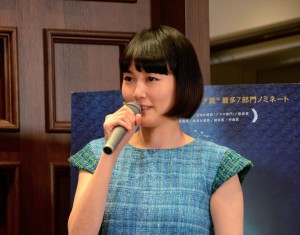 菊地凛子、ギレルモ・デル・トロ監督来日サロン会見に登場