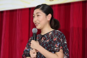 安藤サクラ、NHK連続テレビ小説『まんぷく』ヒロイン発表会見に登場