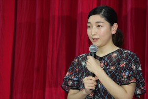 安藤サクラ、NHK連続テレビ小説『まんぷく』ヒロイン発表会見に登場