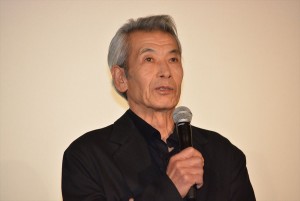 田中泯、『羊の木』初日舞台挨拶にて
