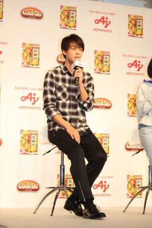 竹内涼真、「Cook Do（クックドゥ）」新CM発表会に登場