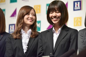 「はるやま／P．S．FA フレッシャーズキャンペーン 」新CM発表会にて