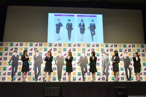 「はるやま／P．S．FA フレッシャーズキャンペーン 」新CM発表会にて